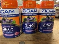3ct.Zicam zinc+ sleep+ immune support