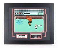 Autographed Mike Tyson Punch Out Framed Photo