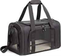 Med. Black Pet Carrier for Cats/Dogs  15lbs