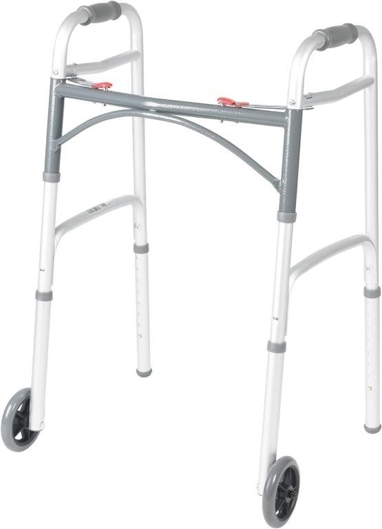 Drive Medical 10210-1 2-Button Folding Walker with