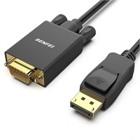 New DisplayPort to VGA 6 Feet Cable