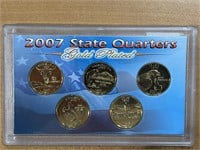 2007 U.S.A. State Gold Plated Quarters Set