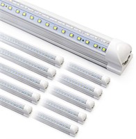 10-Pack 8ft LED Shop Light Fixture - 90W T8 Integr