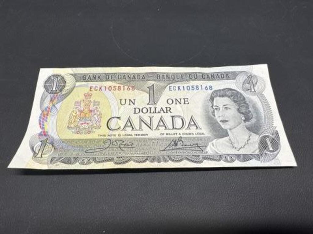 1973 Canadian $1.00 bill