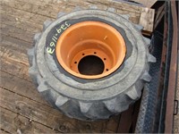 35X19X16.1 TRENCHER TIRE AND RIM