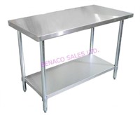 1X NEW OMCAN 60"X30" S/S TABLE