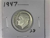 1947 Silver Roosevelt Dime