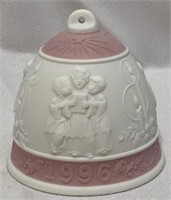 1996 Lladro #6297 Christmas Bell Ornament in Matte