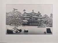 Art Print Of Japan's Kyoto Temple Framed