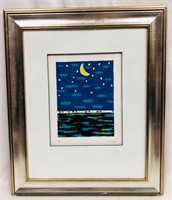 Framed & Signed "Cape II" Serigraph By Nelson