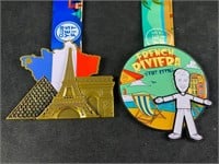 Pair of French Virtual Race Medals JB