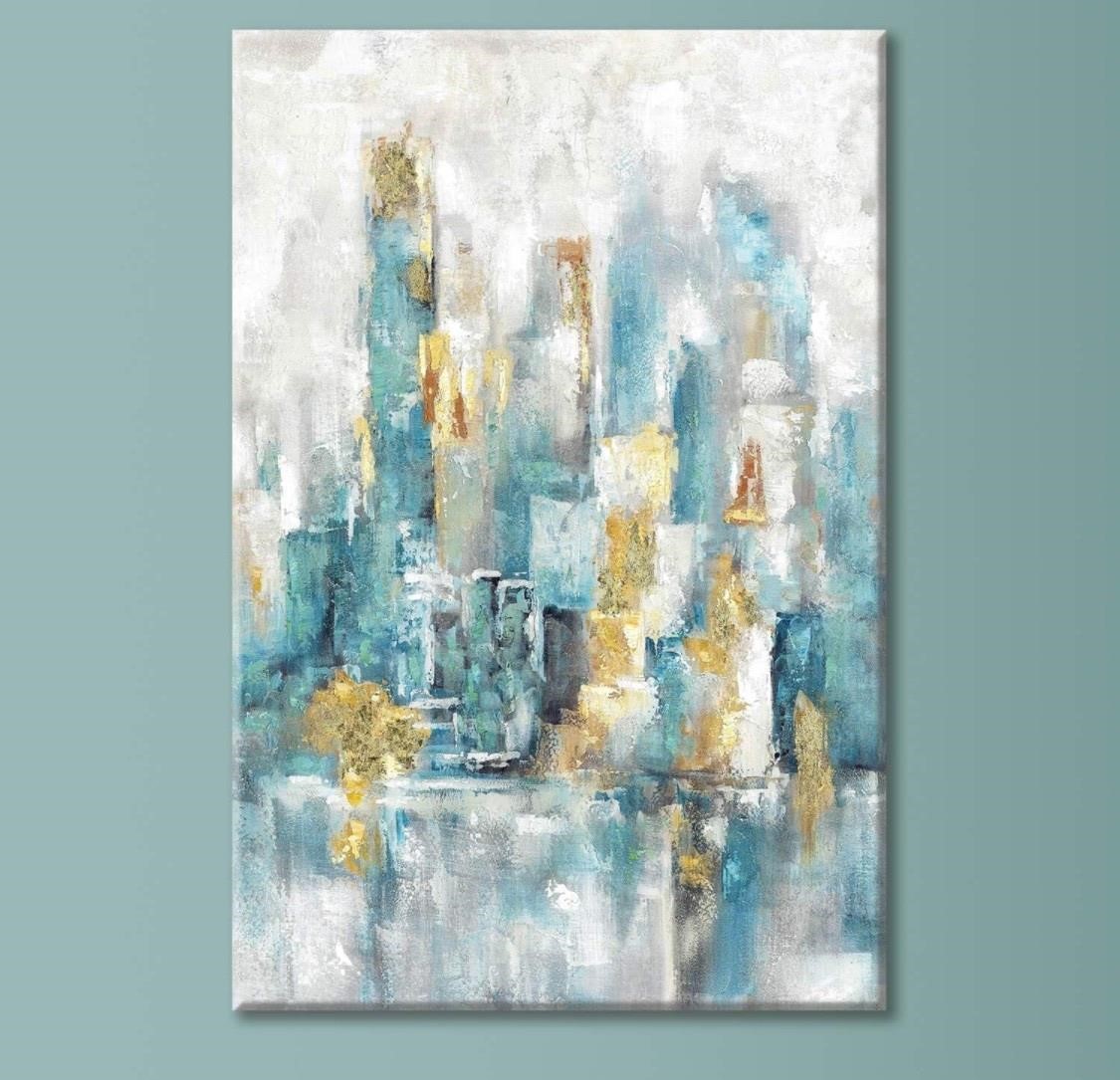 $65 Abstract Wall Art Cityscape PaintingModern