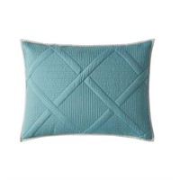 Diamond Teal Polyester Pillow Sham  Standard size