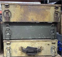 (3) WWII Radio Battery Box CS 79