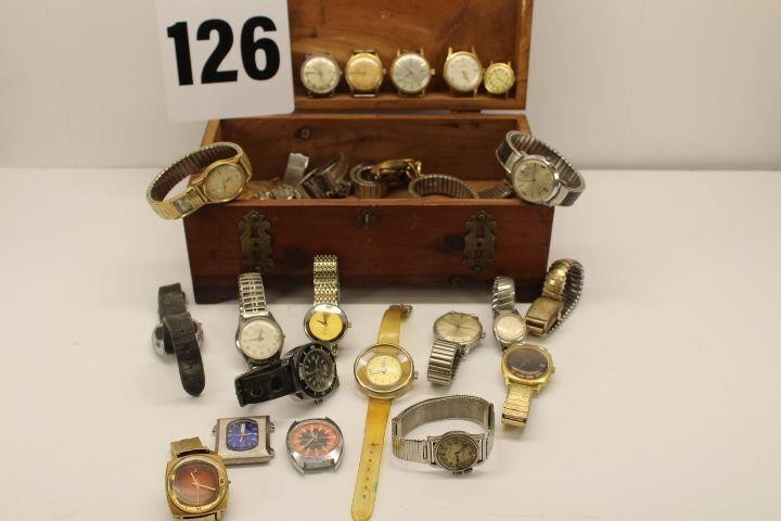 Vintage Watches, bands, and box