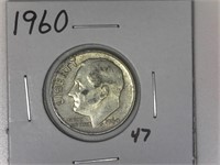 1960 Silver Roosevelt Dime