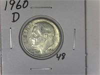 1960-D Silver Roosevelt Dime