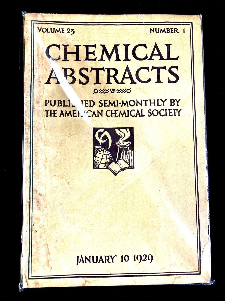 Chemical Abstracts Book January 10, 1929