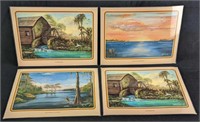 4 Mary Quinnan Whittle Old Florida Art Placemats