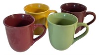 Four Colorful Gibson Home Coffee Cups
