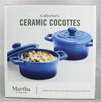 Martha Stewart Ceramic Cocottes / NIB