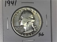 1941 Silver Washington Quarter