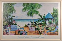 Framed Gazebo Coast Eileen Seitz Print Florida Sun