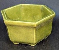 Vintage Haeger Pottery Green Footed Planter