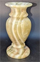 Vintage Light Green Onyx 6" Marble Vase