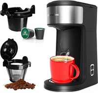 Hrelec Coffee Maker for K Cups and Ground Coffee