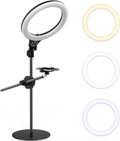 Overhead Phone Mount with 10" Selfie Ring Light,