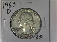 1960-D Silver Washington Quarter