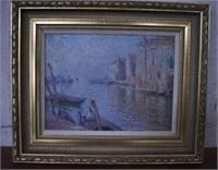 U Malvano-  Impressionist Oil Painting Venice