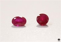 Ruby Loose Stones / 2 pc