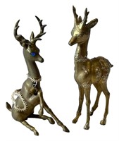 Stunning Vintage Gold Acrylic Reindeer