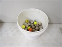 Bucket with 6 Dozen Golf Balls