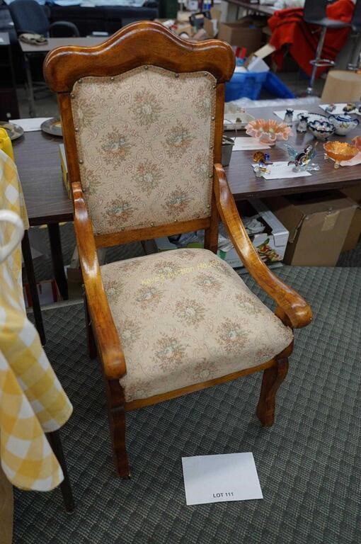 antique parlor chair-solid birch or maple