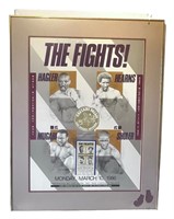 1986 Cesear's Palace Fight Framed Poster