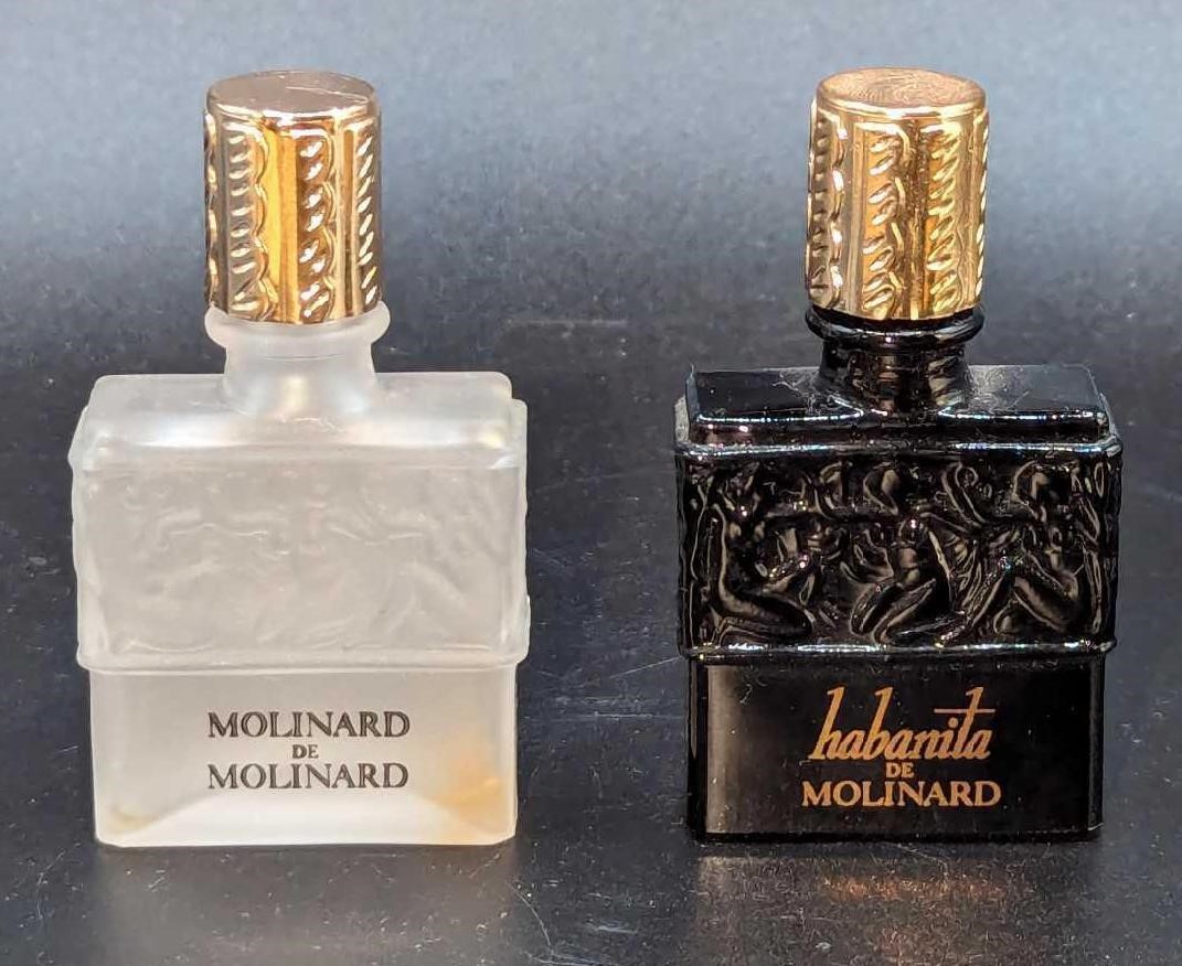 2 7.5ml Lalique Molinard De Molinard  & habanita