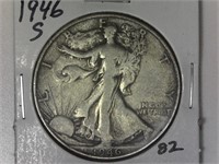 1946-S Silver Walking Liberty Half Dollar