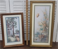 2 prints - front porch and butterfly