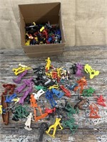Box of rubber toys -