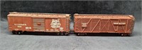 2 Vintage O Scale Atlas New Haven New York Boxcars