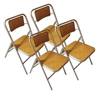 Four Very Nice Padded Folding Chairs