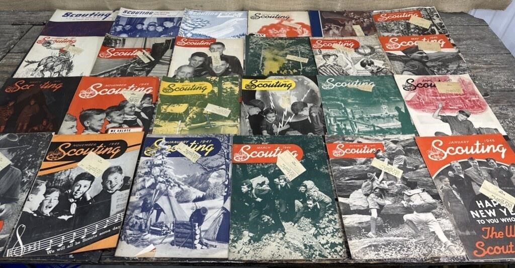 Box of scouting magazines - 1940’s & 50’s