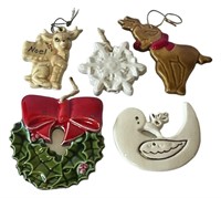 Glazed Ceramic Christmas Ornaments