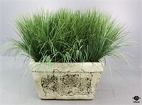 Artificial Grass in Plaster Container