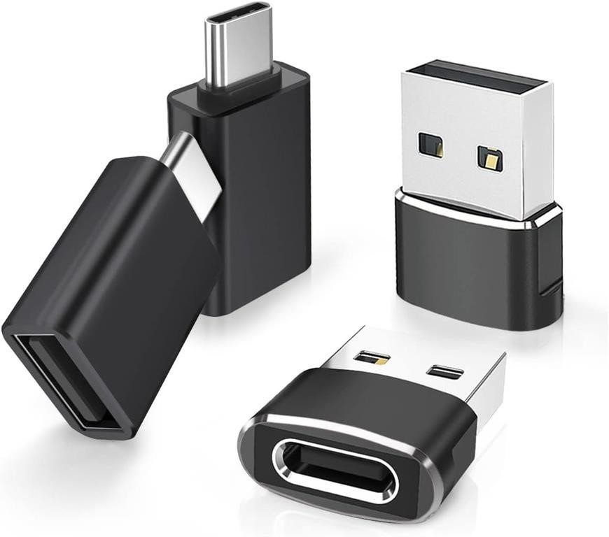 4Pack USB to USB C Adapter with C Male to 3.0
