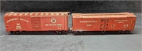 2 Vintage Distressed Northern Pacific & Penn Boxca