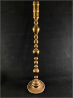 Vintage Moroccan Brass Floor Candleholder